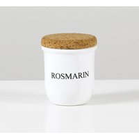 Vintage Küchen Vorratsdose Rosmarin Kork Deckel Dänisch von HorsesForCourses