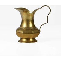 Vintage Messing Krug Vase 60Er Mid Century Modern Vintage Messing Krug Vase 60Er Mid Century Modern von HorsesForCourses