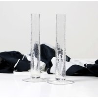 Vintage Vasen Set Krakelee Glas 1960Er Mid Century Modern 60Er Deko Vintage Vasen Set Krakelee Glas 1960Er Mid Century Modern 60Er Deko von HorsesForCourses