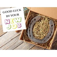 Personalisiertes Neues Jobgeschenk - Coworker Geschenk, Going Away Viel Glück Hufeisen, Neuer Mitarbeiter, Abschlussgeschenkideen von HorseshoeGift