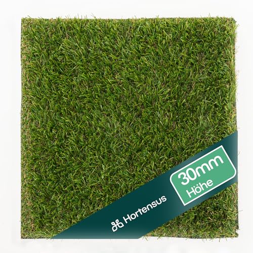Hortensus Kunstrasen Teppich - 30mm Höhe - Pflegeleicht & Perfekt für Balkon & Terrasse (1 * 2m) von Hortensus