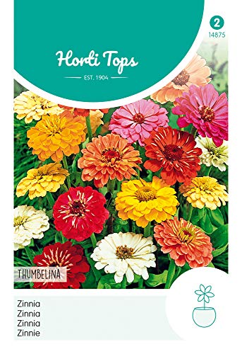 Hortitops 14875 Zinnie Thumbelina Mischung (Blumensamen) von Hortitops