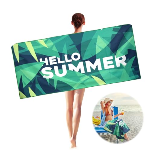 Horuili Strandhandtuch Großes, Strandtuch 70 * 150cm, Mikrofaser Handtuch, Schnell trocknendes Strandhandtuch, Badetücher, für Männer, Frauen, Strand, Pool, Strandkörbe von Horuili