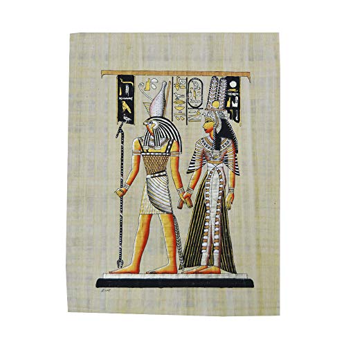 Horus Artesanía de Egipto Ägyptischer Papyrus und von Hand bemalt, mit Abmessungen von etwa 33 x 43 cm. Ref. P6V … von Horus Artesanía de Egipto