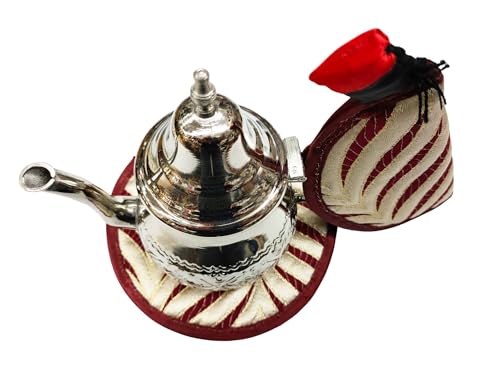 Marokkanische Untersetzer für Teekanne und Topflappen zum Aufhängen und Dekorieren von Tee-Set (Weiß Schwarz) von Horus Artesanía de Egipto