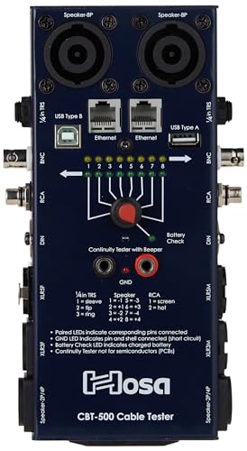 Hosa CBT-500, Audio Cable Tester, Schwarz von Hosa