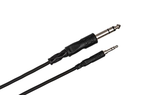 Hosa CMS-103, Stereo Interconnect, 3.5 mm TRS to 1/4 in TRS, 3 ft von Hosa