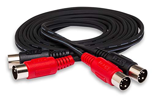 Hosa MID-202, Dual MIDI Cable, Dual 5-pin DIN to Same, 2 m von Hosa