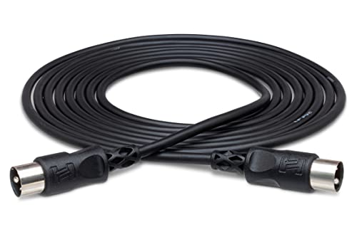 Hosa MID-315BK, MIDI Cable, 5-pin DIN to Same, 15 ft von Hosa