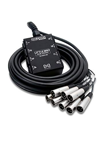 Hosa SH-8X0-50, Pro-Conex Little Bro' Sub Snake, Hosa 8 x XLR Sends and No Returns, 50 ft von Hosa