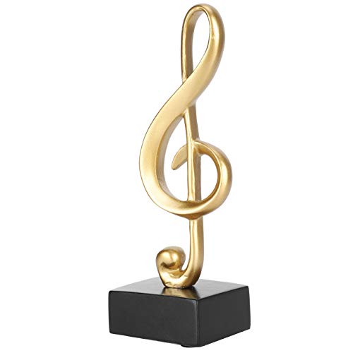 Musik Dekor Musik Note Statue Musikalische Skulptur Home Decoration, Wohnzimmer Schlafzimmer Büro Kunstharz Musik Symbol Ornamente Geburtstag Festival Geschenke von Hoseten