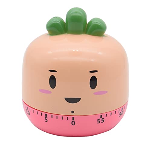 Hoshen Mechanischer Timer für Küche, Lebensmittelkochen, Zeiterinnerung, manueller Timer, Obst- und Gemüseform, Rettich von Hoshen