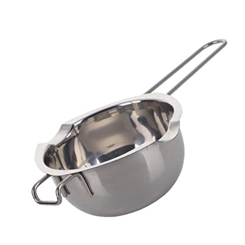 Hoshen Schokoladenschmelzschale aus Edelstahl, 400 ml, für geschmolzene Butterkäse, Schokolade, Süßigkeiten, Silber Hoshen Schokoladenschmelzschale aus Edelstahl, 400 ml, für geschmolzene Butterkäse, Schokolade, Süßigkeiten, Silber von Hoshen