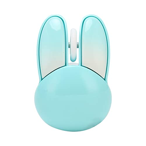 Hosie Kawaii Maus, Kabellose 2,4-G-Maus, 33 Fuß Effektive Reichweite, Einstellbare DPI-Empfindlichkeit, Symmetrisches Design für die Bibliothek für Kinder (Blau) von Hosie