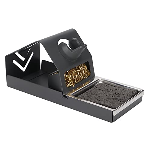 Hosie Lötkolbenhalter, Leicht zu Reinigender Sicherer Lötkolbenständer Multifunktional für T12 Lötspitzen von Hosie