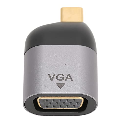 Hosie Typ C-zu-VGA-Adapter, Plug-and-Play-USB-C-zu-VGA-Adapter Breite Anwendbarkeit Einfache Verbindung für den Desktop Hosie Typ C-zu-VGA-Adapter, Plug-and-Play-USB-C-zu-VGA-Adapter Breite Anwendbarkeit Einfache Verbindung für den Desktop von Hosie