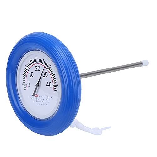 Wasserthermometer, Großes Schwimmbadthermometer mit Klarem Zifferblatt, Robustes, Langlebiges PVC-Material für Außen- und Innenschwimmbäder, für Aquarien und Fischteiche von Hosie