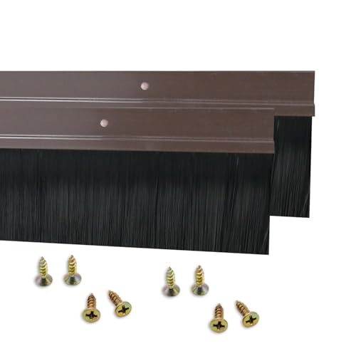 2 Stück Bürstendichtung Streifenbürste 1000mm x 60mm H-förmiger Aluminiumlegierungs-Halter Türdichtung Türbürste mit Nylonbürste 2 Stück Bürstendichtung Streifenbürste 1000mm x 60mm H-förmiger Aluminiumlegierungs-Halter Türdichtung Türbürste mit Nylonbürste von Hosifiy