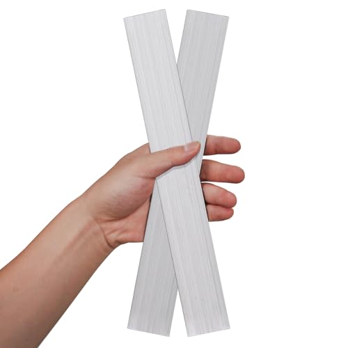 2 Stück quadratische Aluminiumstangen, 0,12" Dicke x 1,57" Breite x 12" Länge, quadratische 6061 Aluminium-Flachplatten, 3 x 40 x 305 mm T6511 Massiv, neu aus der Mühle von Hosifiy