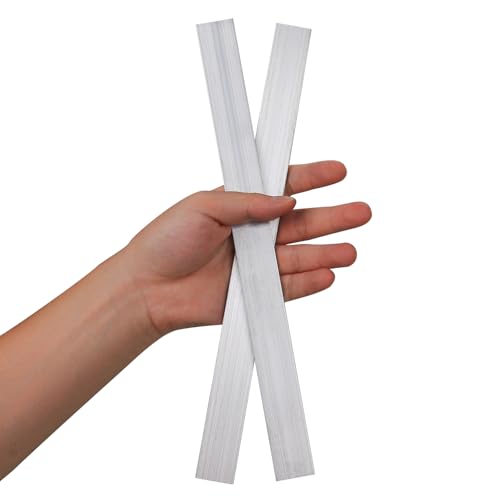 2 Stück quadratische Aluminiumstangen, 0,2" Dicke x 1,77" Breite x 12" Länge, quadratische 6061 Aluminium-Flachplatten, 5 x 45 x 305 mm T6511 Massiv, neu aus der Mühle von Hosifiy