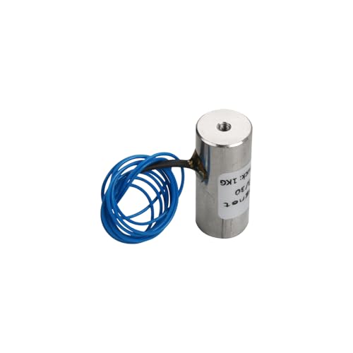 Elektromagnet, 12±2V Betriebsspannung, Der maximale Saugwert beträgt 1Kg/10N, 13 x 30mm Der runde Saugnapf Elektromagnet von Hosifiy