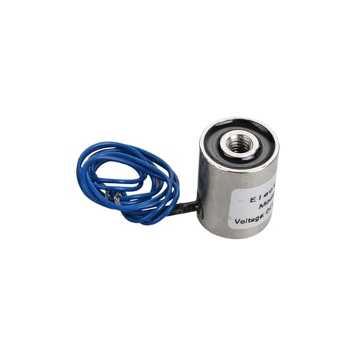 Elektromagnet, 12±2V Betriebsspannung, Der maximale Saugwert beträgt 5Kg/49N, 20 x 25mm Der runde Saugnapf Elektromagnet von Hosifiy