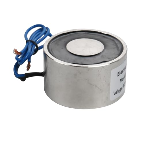Elektromagnet, 12±2V Betriebsspannung, Der maximale Saugwert beträgt 80Kg/785N, 59 x 34mm Der runde Saugnapf Elektromagnet von Hosifiy