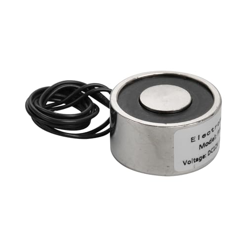 Elektromagnet, 24±2V Betriebsspannung, Der maximale Saugwert beträgt 20Kg/196N, 34 x 18mm Der runde Saugnapf Elektromagnet von Hosifiy