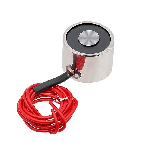 Elektromagnet, 5±1V Betriebsspannung, Der maximale Saugwert beträgt 5Kg/49N, 25 x 11mm Der runde Saugnapf Elektromagnet von Hosifiy
