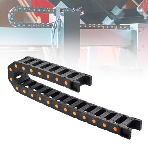 Hosifiy Schleppkette Kabelträger, Offener Typ Drahtschleppkette Kabelträger R125 35 * 75mm L1000mm Kabelschleppkette für 3D Drucker Elektrische CNC Router Maschinen von Hosifiy