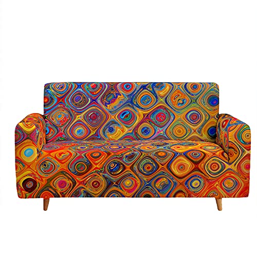 Hosima SFW043 Sofaüberwurf für zu Hause, Retro-Serie, indisches Modell für 3-Sitzer (190 – 230 cm), von HOSIMA