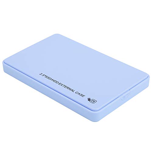 Festplattenbox, Tragbare Unterstützung für Bis zu 3 TB Festplatte, Mobile Festplatte, für 2,5-Zoll-Festplatten WINDOWS7/XP/Vista (Blau) von Hosit