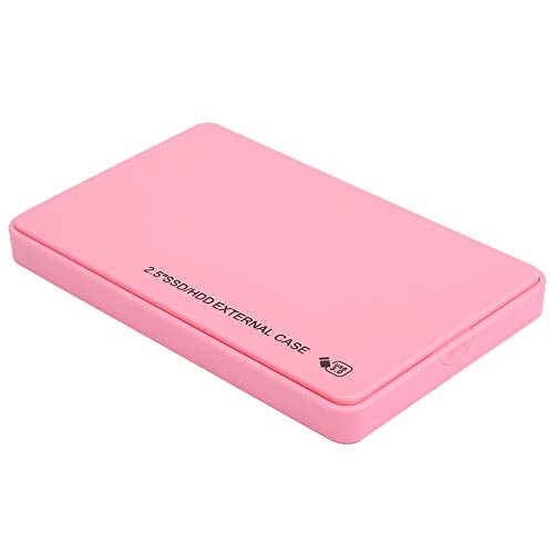 Festplattenbox, Tragbare Unterstützung für Bis zu 3 TB Festplatte, Mobile Festplatte, für 2,5-Zoll-Festplatten WINDOWS7/XP/Vista (Rosa) von Hosit