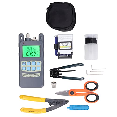 Fiber Optic Tool, FTTH Fiber Optic Tool Kit Komplett Langlebig mit Stripper für Kabel von Hosit