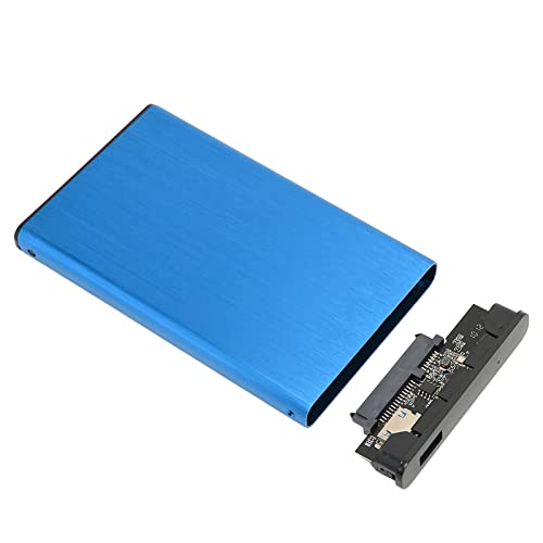 Hosit Computer-Festplattengehäuse, 6 Gbps Übertragungsrate, Tragbares Festplattengehäuse, Einfache Installation, Laufwerksfreies Plug-and-Play für 2,5-Zoll-SSD-Festplatten (Blau) von Hosit
