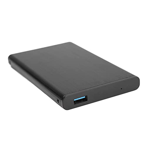 Hosit Computer-Festplattengehäuse, 6 Gbps Übertragungsrate, Tragbares Festplattengehäuse, Einfache Installation, Laufwerksfreies Plug-and-Play für 2,5-Zoll-SSD-Festplatten (Schwarz) von Hosit