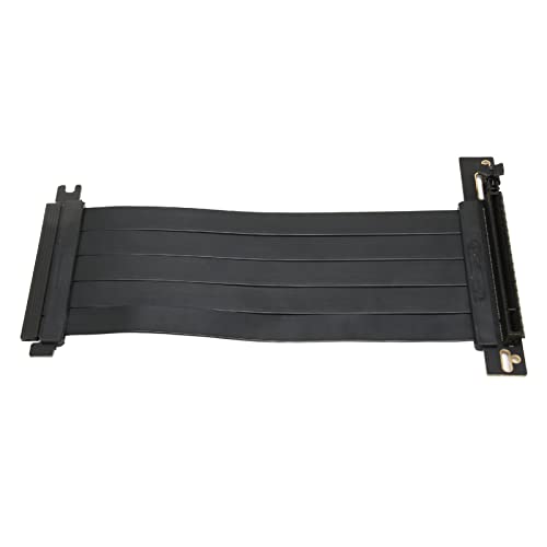 Hosit PCIE 4.0 X16-Extender, Einfach zu Installierender Rechtwinkliger 7,9-Zoll-Long-Grafikkarten-Extender für PC (Schwarz) von Hosit