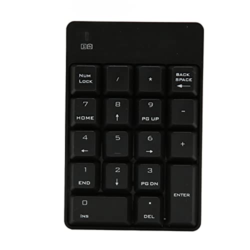 Hosit USB-Nummernblock, 18 Tasten, ABS-Material, Soft-Press-Touch-Ziffernblock, Klein, Kompakt für die Arbeit (Schwarz) von Hosit