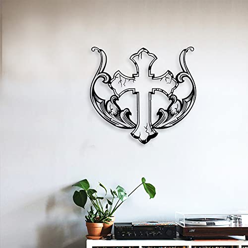 Hosoncovy Eisen Kreuz Metall Wand Kunst Home Dekoration Metall Wand Hängende Dekoration Wand Hängende Skulptur Wand Ornament Wand Bild für Home Wohnzimmer Schlafzimmer von Hosoncovy