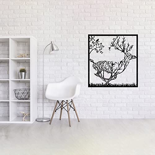 Hosoncovy Metall Wand Kunst Geometrische Hirsch Dekor, Hirsch und Wald Grasland Metall Wand Kunst, Metall Deer Wand Kunst, Metall Deer Wald Wand Hängen Dekor für Home Dekoration Hosoncovy Metall Wand Kunst Geometrische Hirsch Dekor, Hirsch und Wald Grasland Metall Wand Kunst, Metall Deer Wand Kunst, Metall Deer Wald Wand Hängen Dekor für Home Dekoration von Hosoncovy
