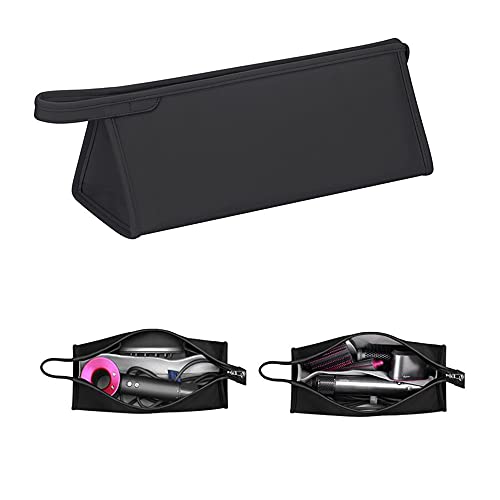 Hosoncovy PU Leder Reisetasche Tragetasche Aufbewahrungstasche Schutzhülle für Dyson Supersonic Haartrockner für Dyson Airwrap Styler (Schwarz) von Hosoncovy