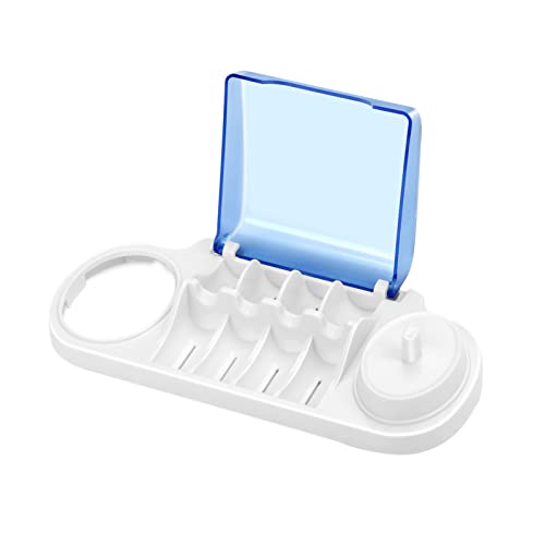 Hosoncovy elektrische Zahnbürstenständerhalterung Ladestation mit 4 Bürstenkopf-Organizer-Box für orale B/Braun/runde elektrische Zahnbürste von Hosoncovy