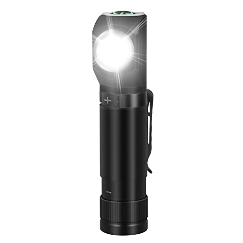 HOSONIC Taschenlampe LED 800 Lumens USB Aufladbar 6 Modi Taschenlampen Magnet IPX6 Wasserdichte Flashlight Für Outdoor Camping Survival Notfall von HOSONIC
