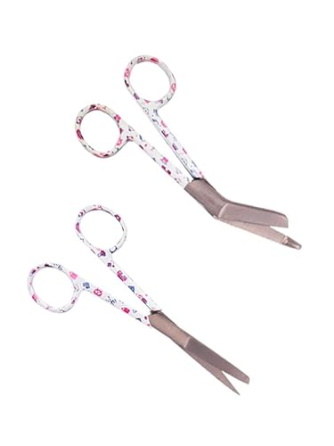Krankenschwester Scheren Set MIT GRAVUR - Verbandschere Krankenschwester - Krankenschwester Zubehör - Krankenschwester Geschenk - Edelstahl Scharf - Abgerundete Spitze von Hospitrix