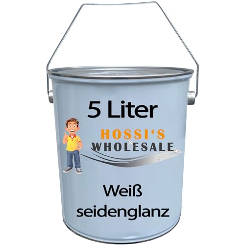 Hossi's Wholesale 5 Liter Premium Heizkörperlack | Heizungslack | Weiß | seidenglänzend | made in Germany von Hossi's Wholesale
