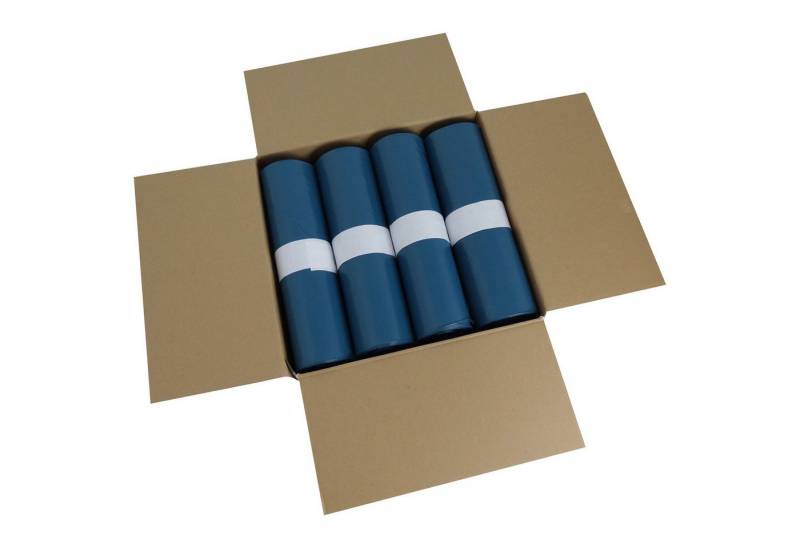 Hossi's Wholesale Müllbeutel 250x Abfallbeutel 120L Karton Rollen Müllsack Säcke Tüten Stark Blau von Hossi's Wholesale
