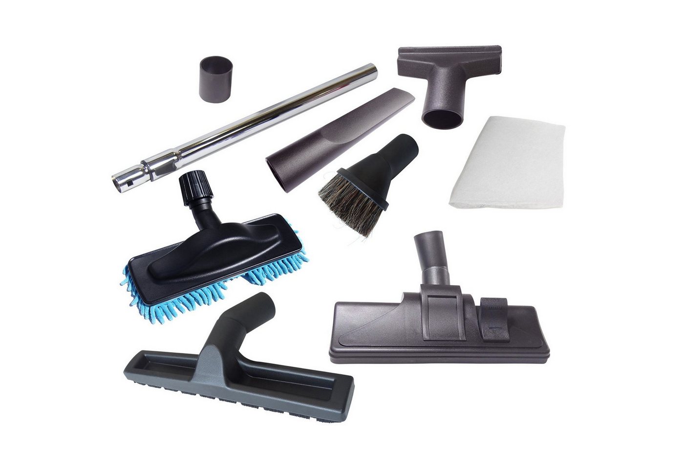 Hossi's Wholesale Saugdüse Staubsaugerdüsen-Set 9-teilig inkl. Rohr für Letron, LG, Liventa von Hossi's Wholesale