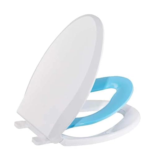 Länglicher Toilettensitz mit eingebautem Töpfchentrainingssitz, Töpfchentraining-Toilettensitz für Kleinkinder, magnetischer Kindersitz und Bezug, langsam schließend und nie lockern, passt sowohl Länglicher Toilettensitz mit eingebautem Töpfchentrainingssitz, Töpfchentraining-Toilettensitz für Kleinkinder, magnetischer Kindersitz und Bezug, langsam schließend und nie lockern, passt sowohl von Hosslly