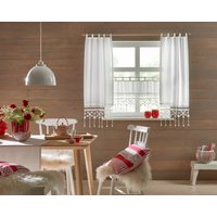 HOSSNER - ART OF HOME DECO Scheibengardine "Großglockner" Schlaufen 1 Stk. tlg. HxB: 120x47 von Hossner - Art Of Home Deco