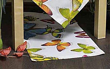 Hossner Tischdecke/Tischläufer 40 x 100 cm Schmetterlinge farbenfroh moderner Sommer Heimtex von Hossner
